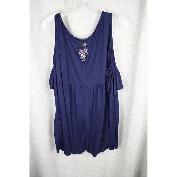 Kelly Renee Cold Shoulder Embroidered Front Tunic Top Size Size 3x - Picture 4 of 4